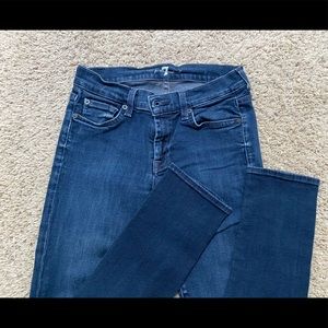 Only worn twice! 7 for all Mankind skinny jeans
